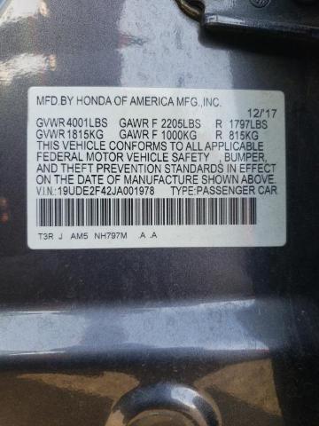 2018 ACURA ILX SPECIA - 19UDE2F42JA001978