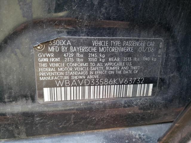 WBAVD33586KV63732 BMW 330 XI