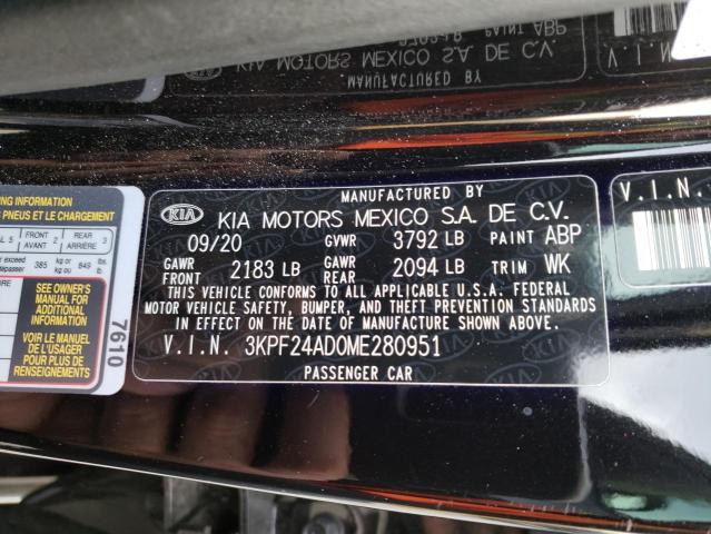 3KPF24AD0ME280951 Kia Forte FE 12