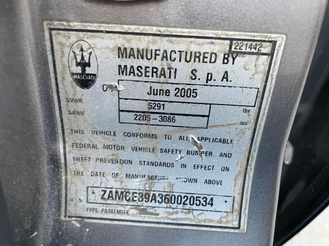 ZAMCE39A360020534 Maserati Quattroporte M139