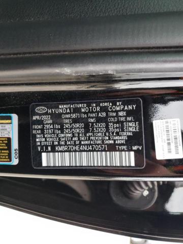 2022 HYUNDAI PALISADE C - KM8R7DHE4NU470571