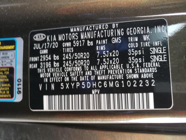 5XYP5DHC6MG102232 KIA Telluride Sx