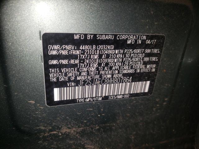 JF2SJAEC8HH807864 Subaru Forester 2.5i Premium