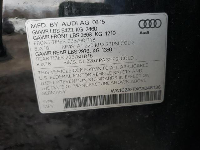 2016 AUDI Q5 PREMIUM - WA1C2AFPXGA048136