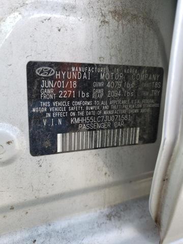 KMHH55LC7JU071581 Hyundai Elantra Gt Sport