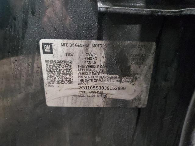 2018 CHEVROLET IMPALA LT - 2G1105S30J9152899