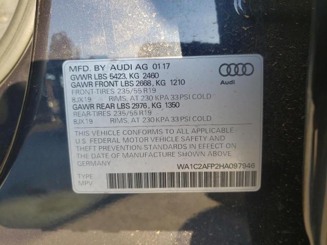 VIN WA1C2AFP2HA097946 2017 Audi Q5, Premium no.13