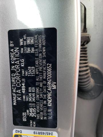 KNDPRCA69N7000652 KIA Sportage Sx