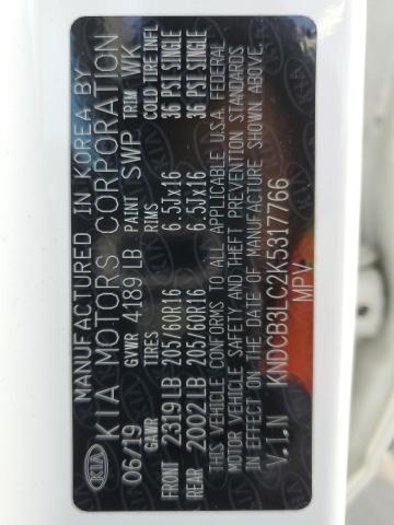 KNDCB3LC2K5317766 KIA NIRO FE