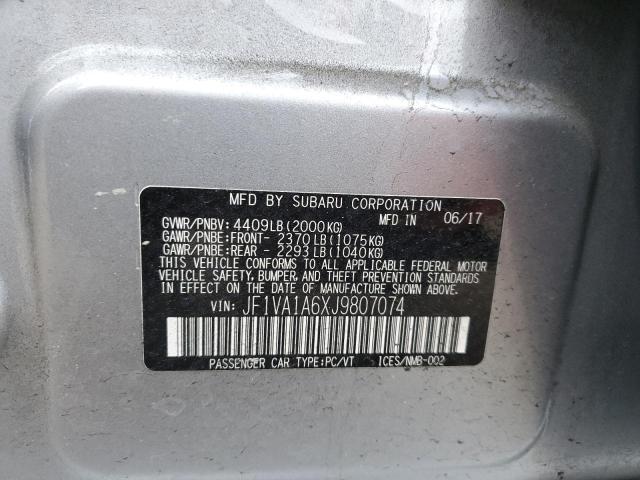 JF1VA1A6XJ9807074 Subaru WRX