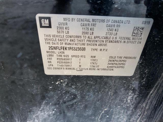 2015 CHEVROLET EQUINOX LT - 2GNFLFEK1F6323608