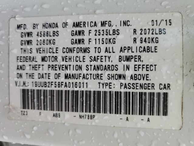 19UUB2F58FA016011 Acura TLX TECH