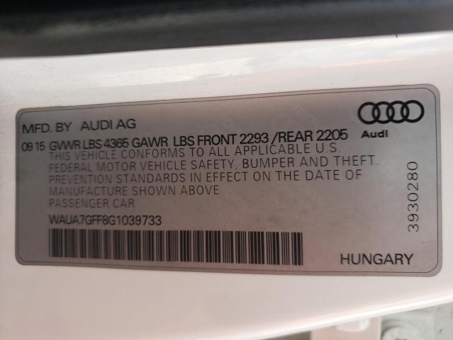 2016 AUDI A3 PREMIUM - WAUA7GFF8G1039733