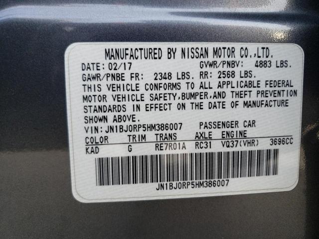 JN1BJ0RP5HM386007 Infiniti QX50