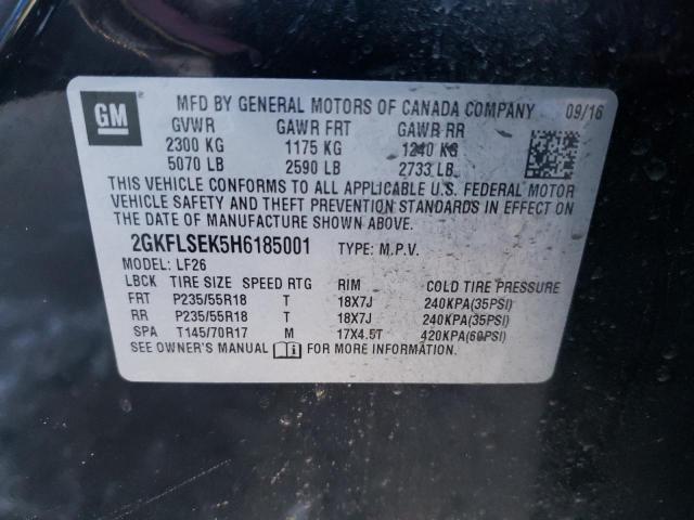 2GKFLSEK5H6185001 GMC Terrain Sle
