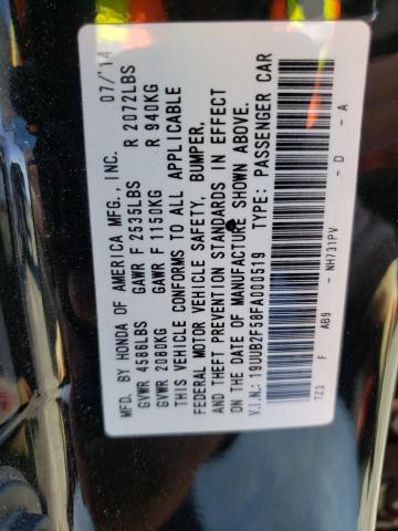 19UUB2F58FA000519 Acura TLX TECH