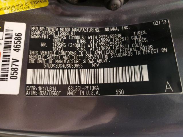 5TDDK3DC4DS059895 2013 TOYOTA SIENNA, photo no. 14