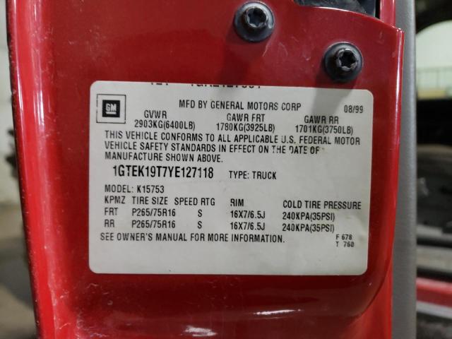 1GTEK19T7YE127118 GMC New Sierra K1500
