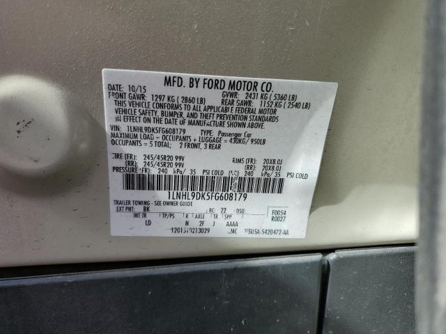 1LNHL9DK5FG608179 Lincoln MKS
