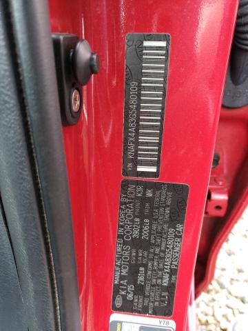KNAFX4A83G5480109 KIA FORTE EX