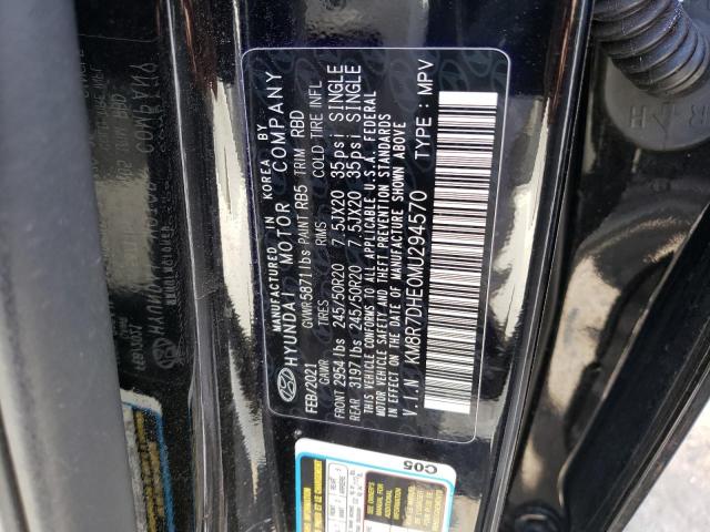 2021 HYUNDAI PALISADE C - KM8R7DHE0MU294570