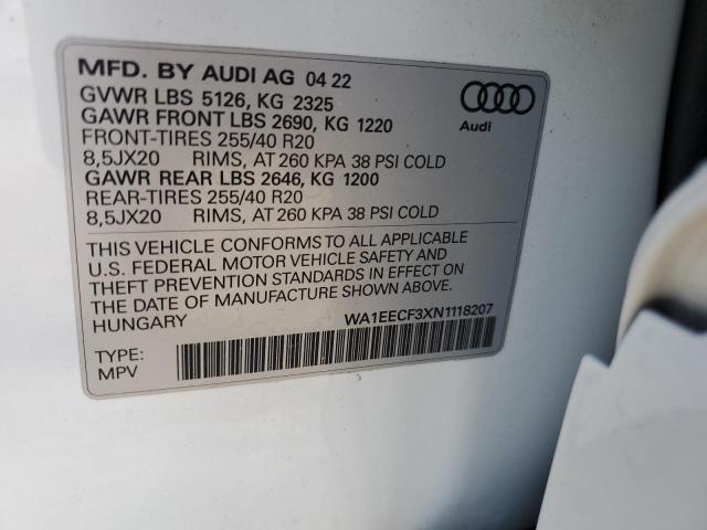 2022 AUDI Q3 2.0T PR - WA1EECF3XN1118207