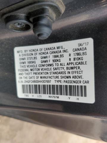 2017 HONDA CIVIC - 2HGFC4B00HH307697