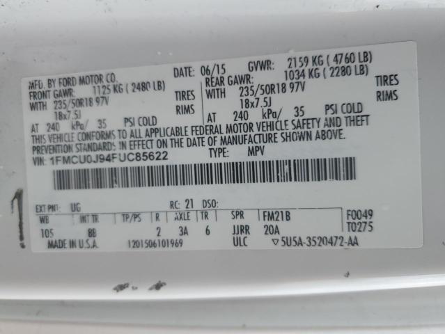 2015 FORD ESCAPE TIT 1FMCU0J94FUC85622