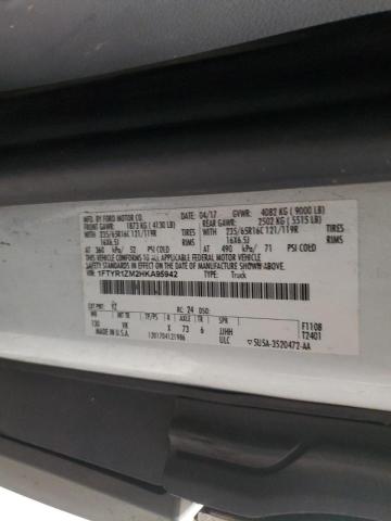 2017 FORD TRANSIT T- - 1FTYR1ZM2HKA95942