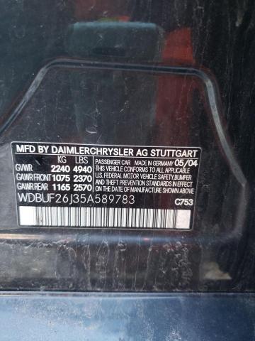 WDBUF26J35A589783 Mercedes-Benz E 320 CDI