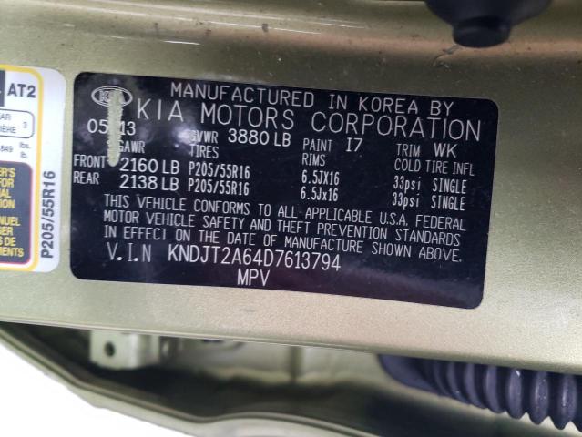 KNDJT2A64D7613794 KIA Soul