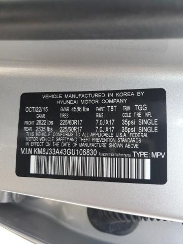 2016 HYUNDAI TUCSON LIM - KM8J33A43GU106830