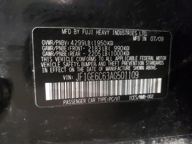 JF1GE6C63AG501109 Subaru Impreza 2.5i