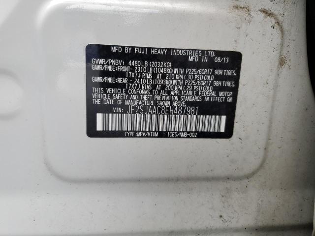 JF2SJAAC8EH487981 Subaru Forester 2.5i