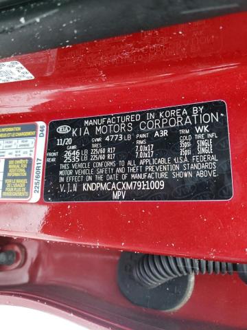 KNDPMCACXM7911009 KIA Sportage Lx