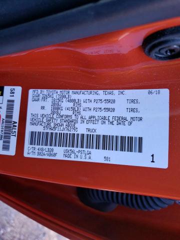2018 TOYOTA TUNDRA CRE - 5TFHW5F11JX762793