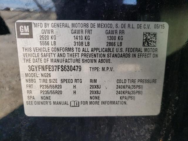 2015 CADILLAC SRX PERFOR - 3GYFNFE37FS630479