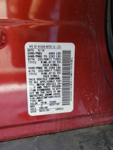 2016 NISSAN ROGUE S JN8AT2MT1GW016828