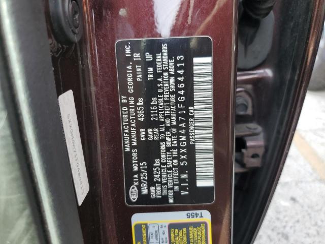 5XXGM4A71FG464413 KIA Optima Lx