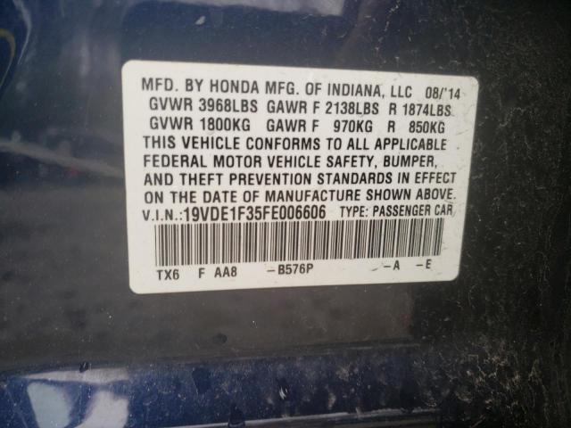 2015 ACURA ILX 20 - 19VDE1F35FE006606