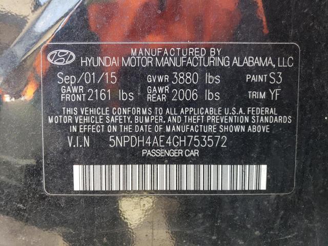2016 HYUNDAI ELANTRA SE - 5NPDH4AE4GH753572