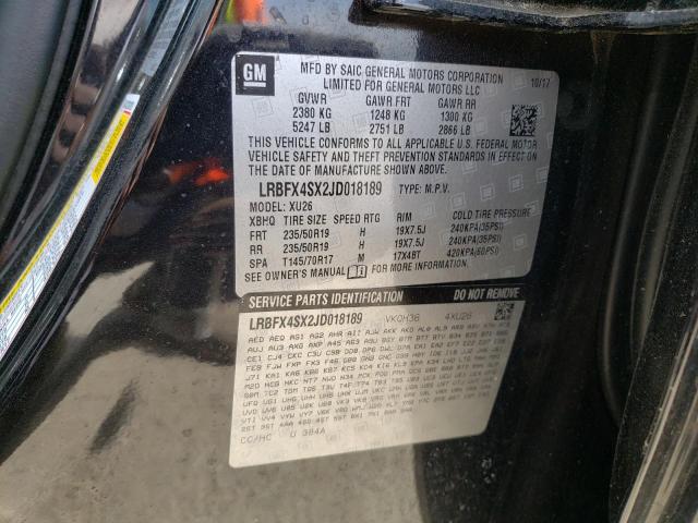 2018 BUICK ENVISION P - LRBFX4SX2JD018189