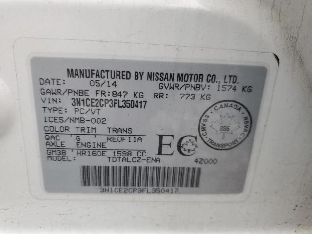 2015 NISSAN VERSA NOTE - 3N1CE2CP3FL350417