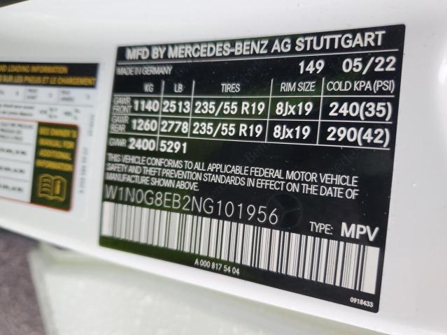 2022 MERCEDES-BENZ GLC 300 4M - W1N0G8EB2NG101956