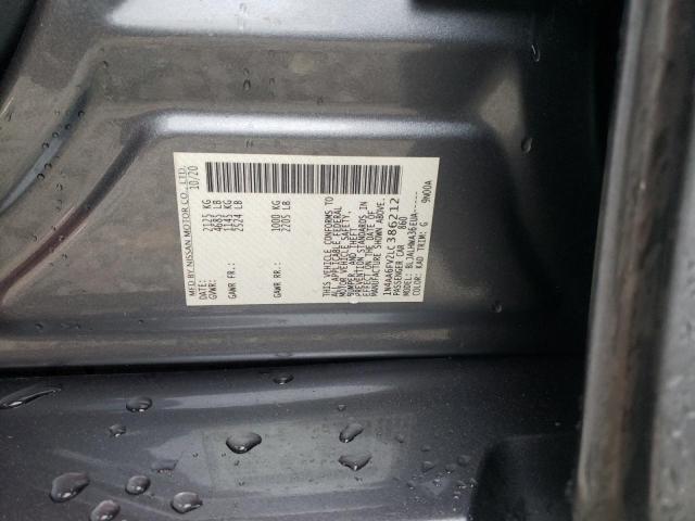 2020 NISSAN MAXIMA PLA 1N4AA6FV2LC386212