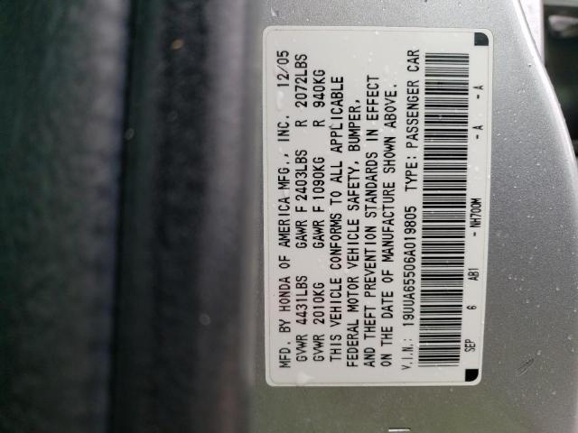 19UUA65506A019805 Acura 3.2TL