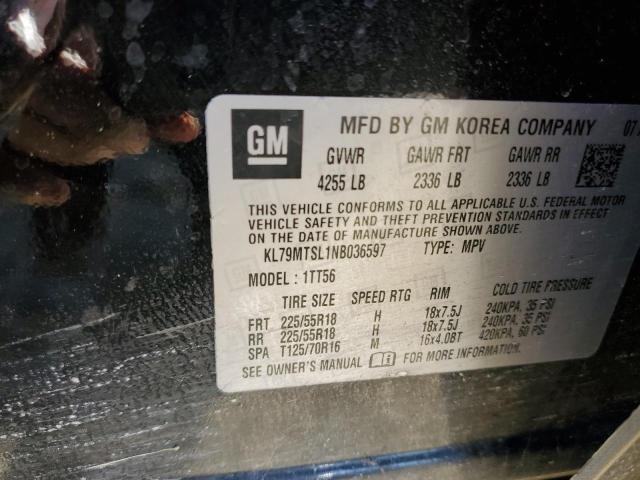 2022 CHEVROLET TRAILBLAZE KL79MTSL1NB036597