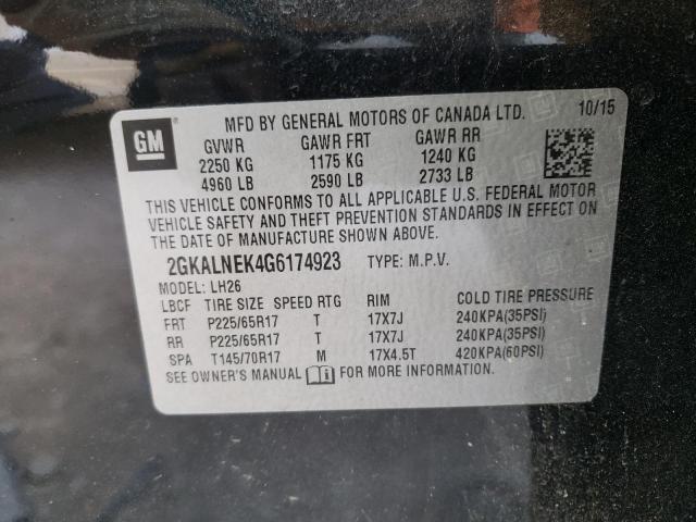 2GKALNEK4G6174923 GMC Terrain Sle