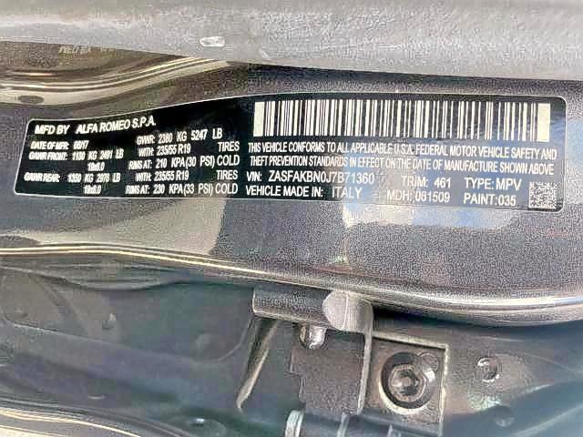 2018 ALFA ROMEO STELVIO TI - ZASFAKBN0J7B71360