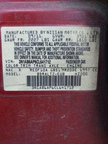3N1AB6AP6CL641712 Nissan SENTRA 2.0